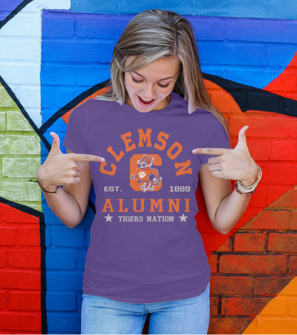 Clemson Alumni Tigers Nation Est. 1889 T-Shirt