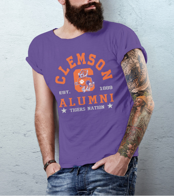 Clemson Alumni Tigers Nation Est. 1889 T-Shirt