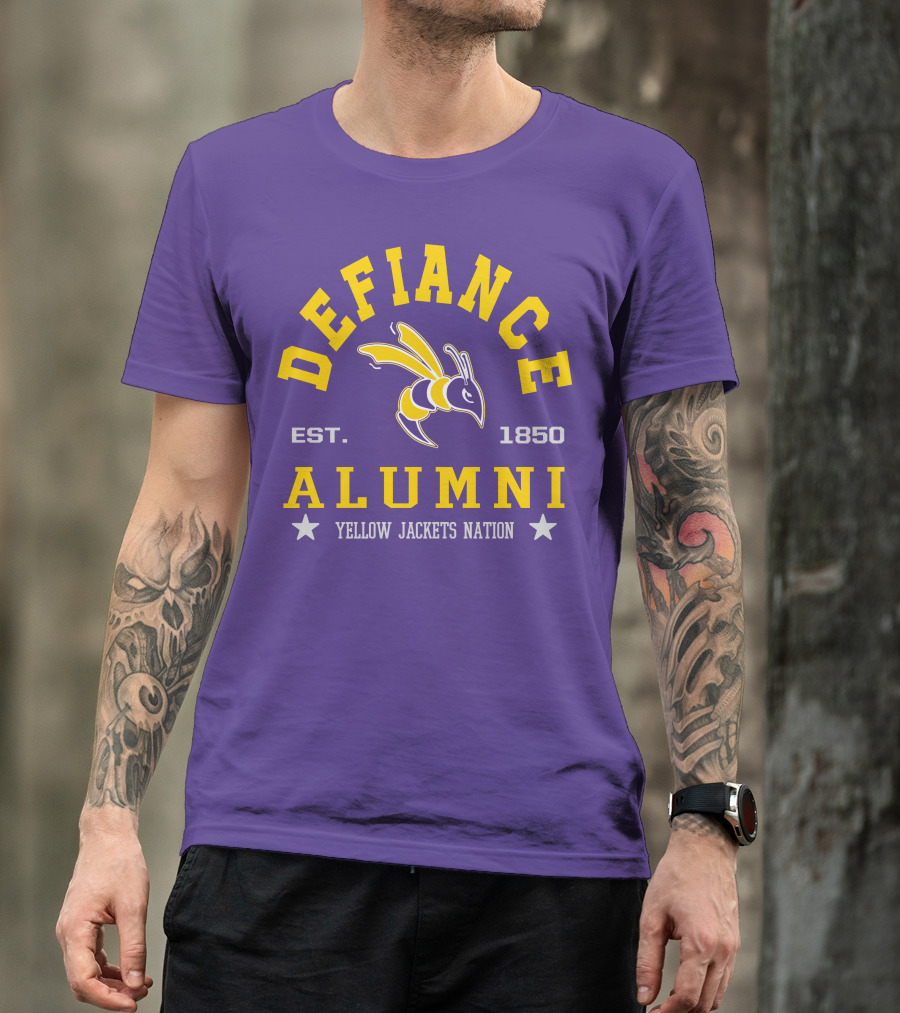 Defiance College Alumni Yellow Jackets Nation Est. 1850 T-Shirt