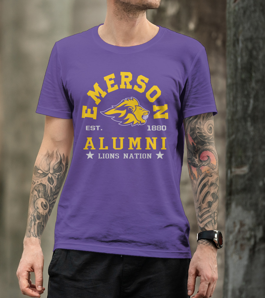 Emerson Alumni Lions Nation Est. 1880 T-Shirt