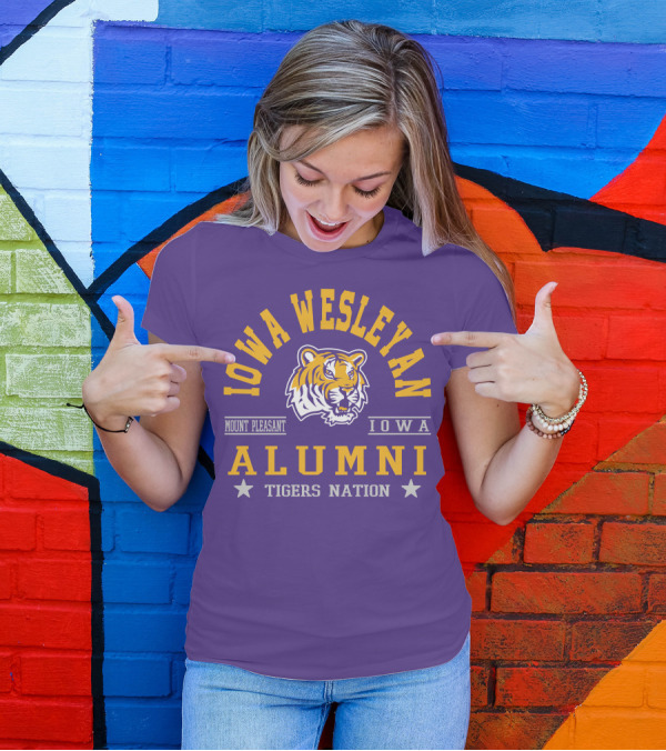 Iowa Wesleyan Alumni Tigers Nation Mount Pleasant Iowa T-Shirt