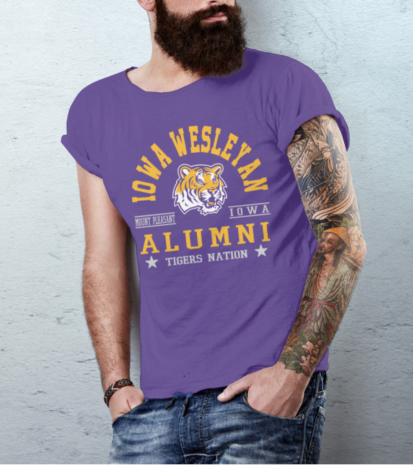 Iowa Wesleyan Alumni Tigers Nation Mount Pleasant Iowa T-Shirt