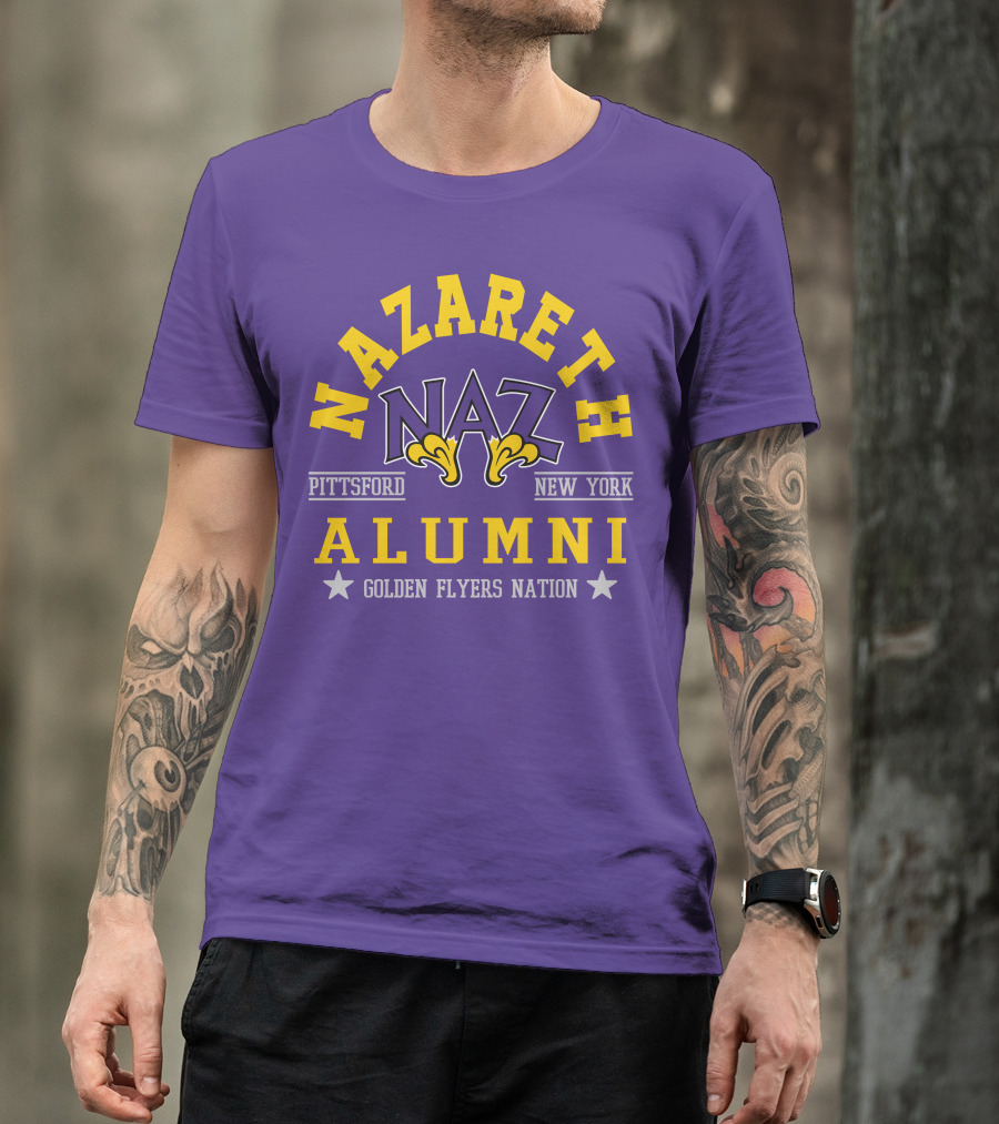 Nazareth College Alumni Pittsford New York Golden Flyers Nation T-Shirt