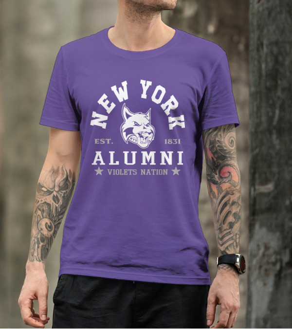 New York Alumni Violets Nation Est. 1831 NYU T-Shirt
