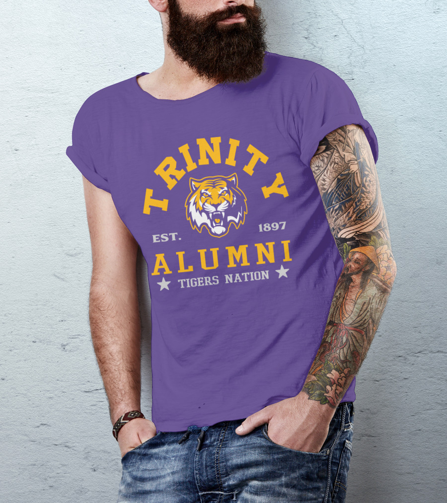 Trinity Alumni Tigers Nation Est. 1897 T-Shirt