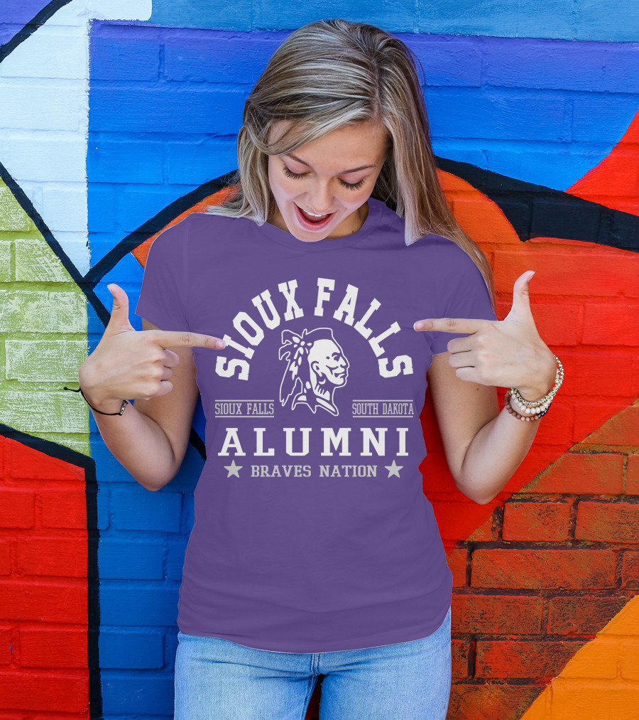Sioux Falls South Dakota Alumni Braves Nation T-Shirt