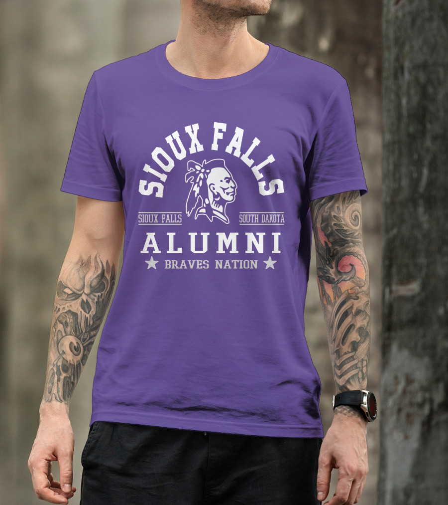Sioux Falls South Dakota Alumni Braves Nation T-Shirt