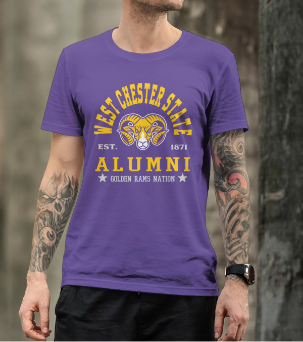 West Chester State Alumni Golden Rams Nation Est. 1871 T-Shirt