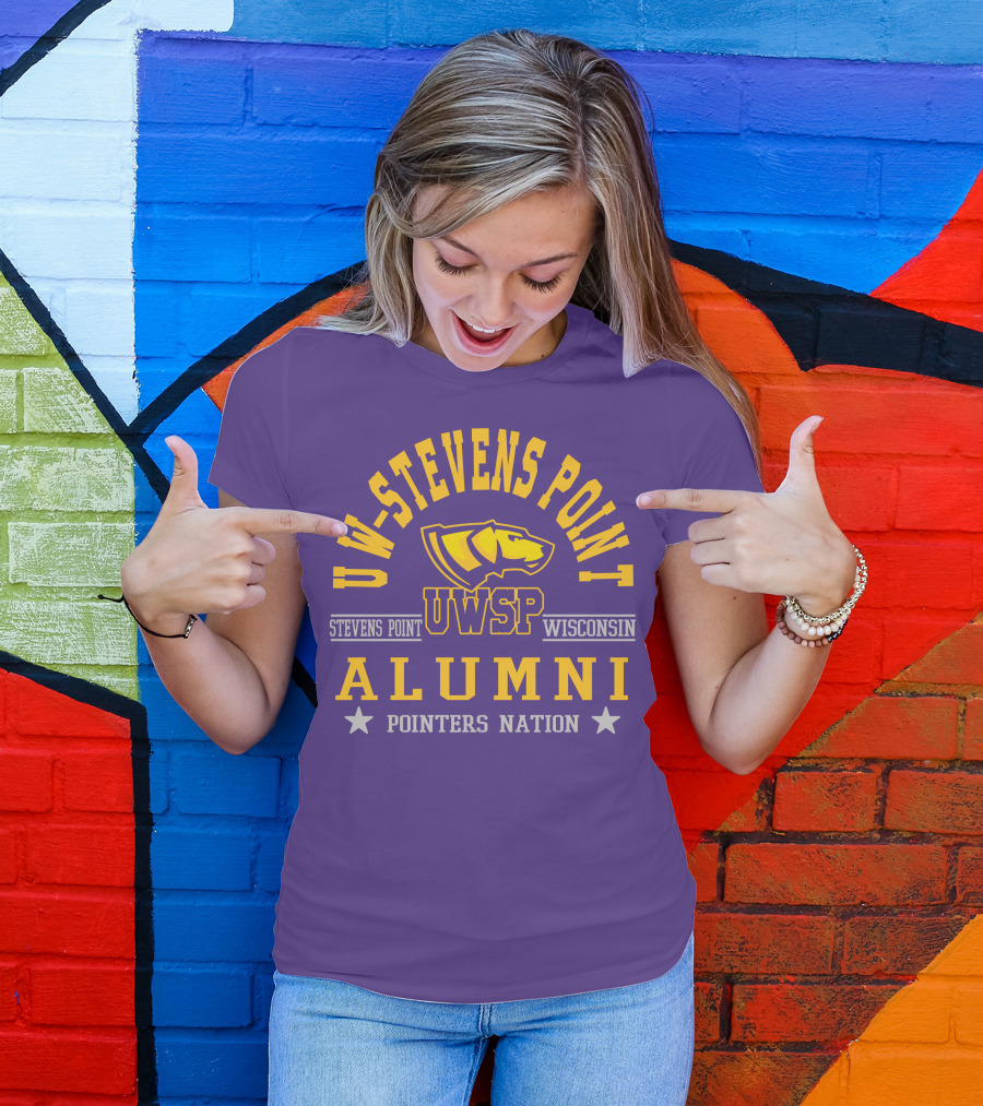 UW-Stevens Point Wisconsin UWSP Alumni Pointers Nation T-Shirt