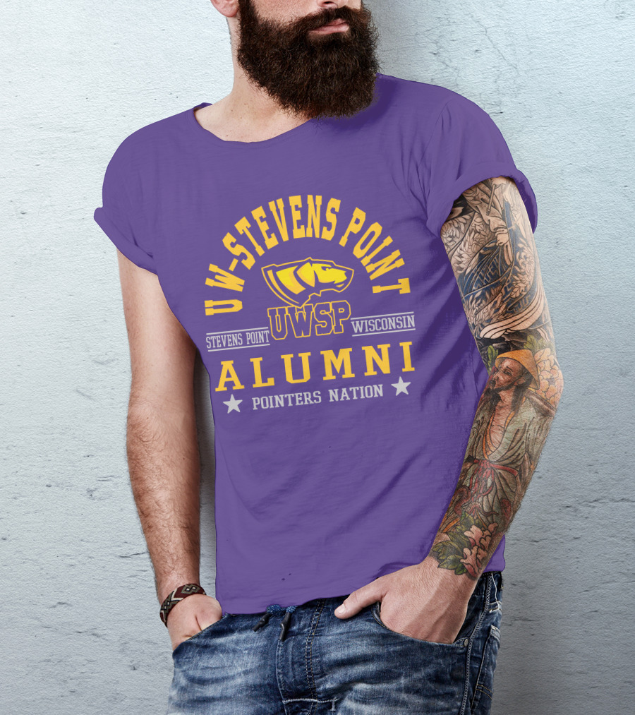 UW-Stevens Point Wisconsin UWSP Alumni Pointers Nation T-Shirt