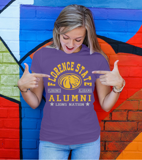 Florence State Alumni Lions Nation Florence Alabama T-Shirt