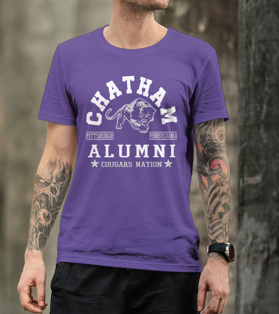 Chatham Pittsburgh Pennsylvania Alumni Cougars Nation T-Shirt