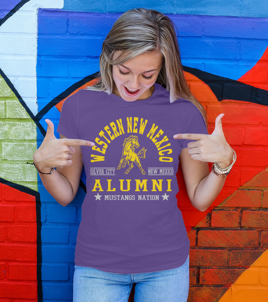 Western New Mexico University Silver City Alumni Mustangs Nation T-Shirt