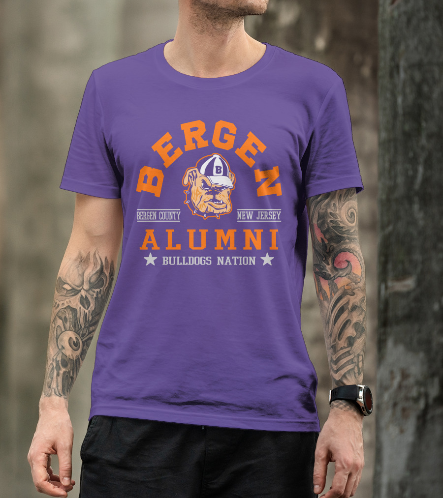 Bergen Alumni Bergen County New Jersey Bulldogs Nation T-Shirt