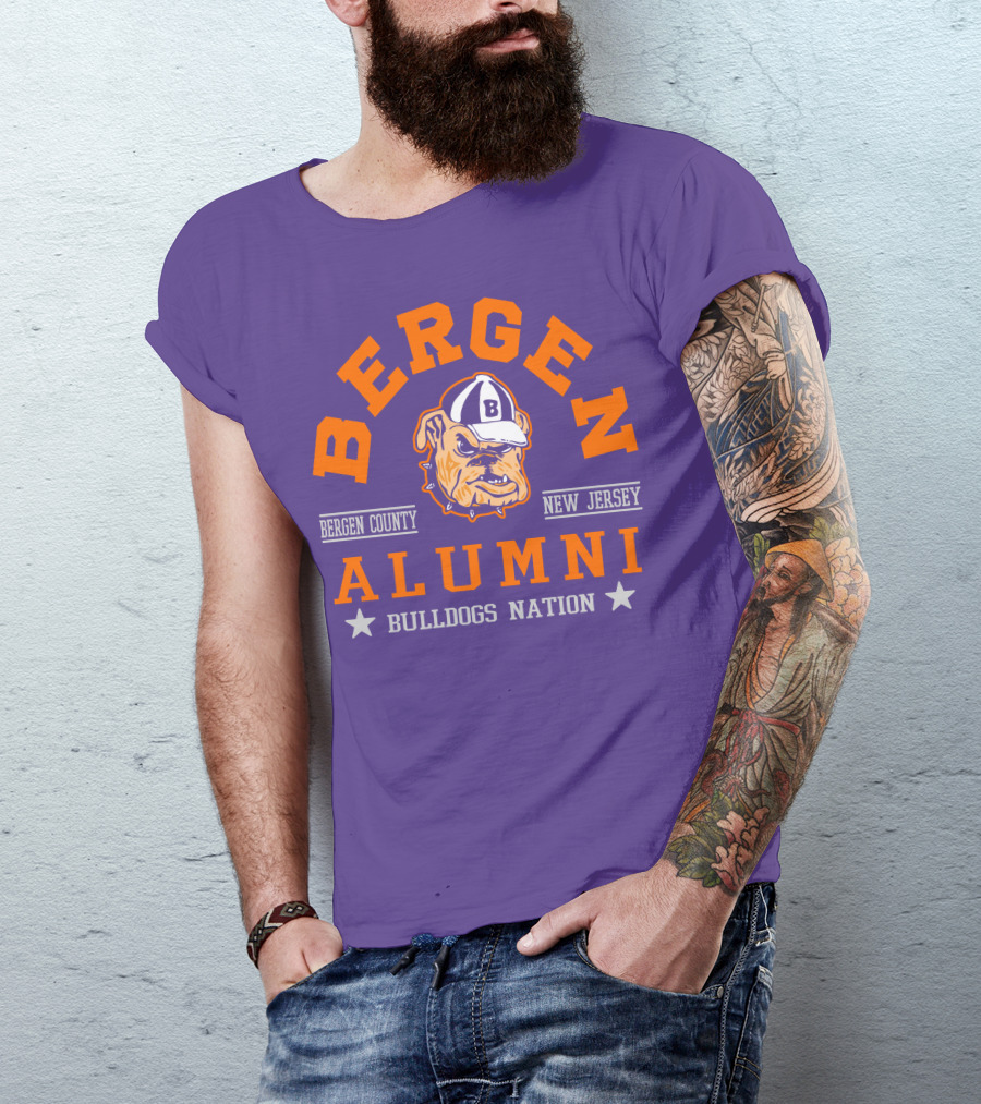 Bergen Alumni Bergen County New Jersey Bulldogs Nation T-Shirt