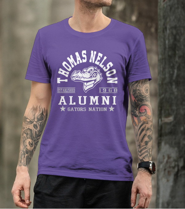 Thomas Nelson Alumni Gators Nation Established 1968 T-Shirt