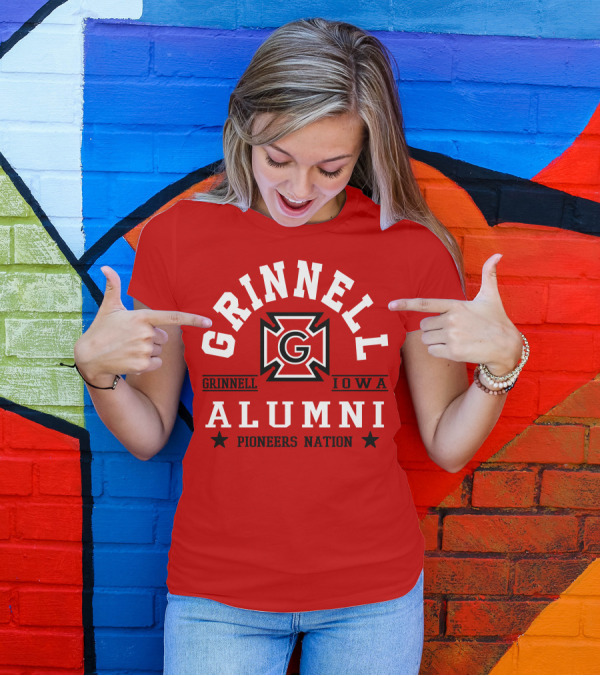 Grinnell Iowa Alumni Pioneers Nation T-Shirt