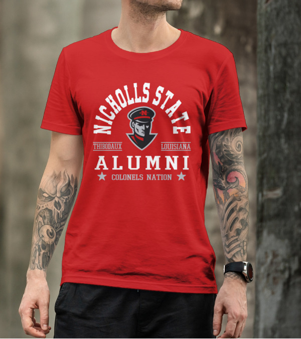 Nicholls State University Alumni Colonels Nation Thibodaux Louisiana T-Shirt