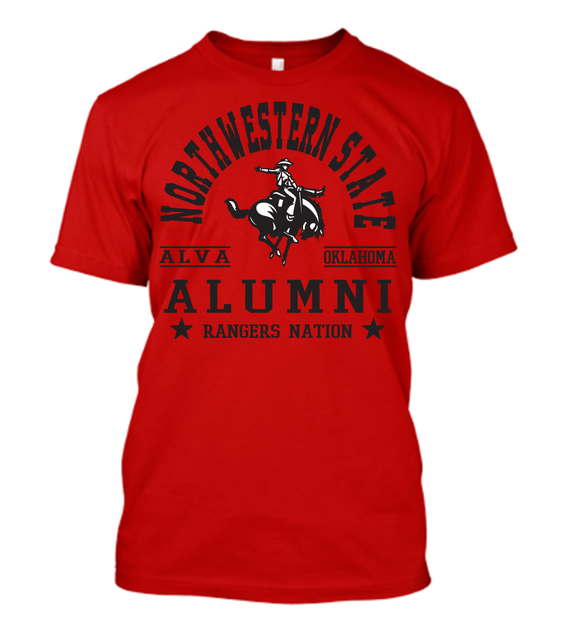 Northwestern State Alumni Rangers Nation Alva Oklahoma T-Shirt