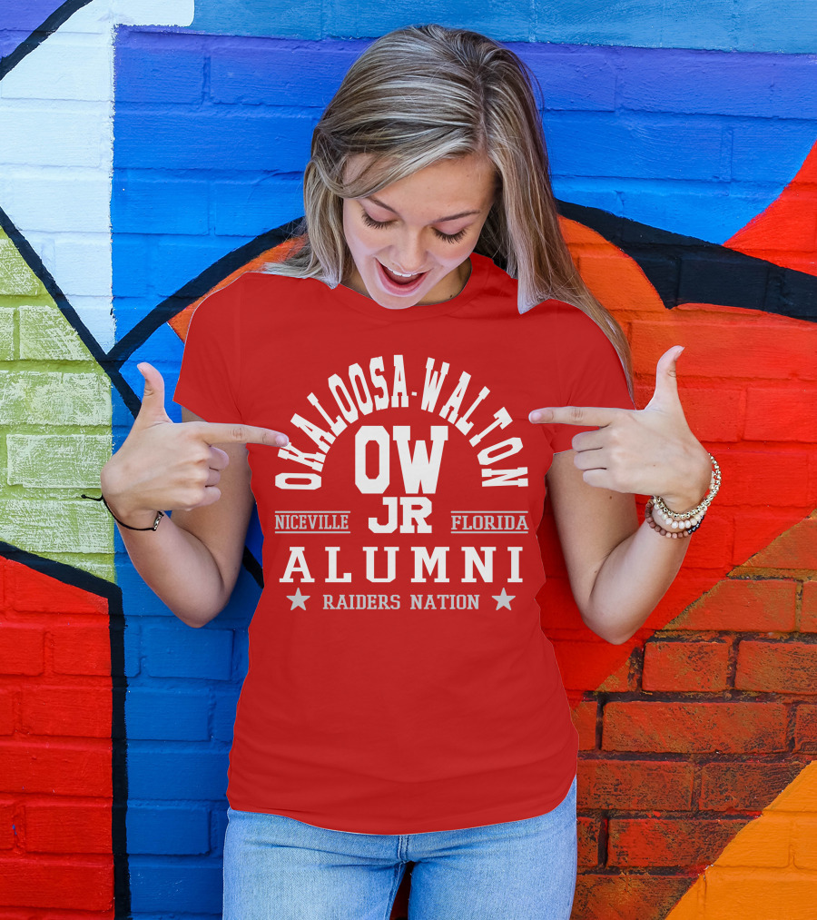 Okaloosa-Walton JR Alumni Raiders Nation Niceville Florida T-Shirt