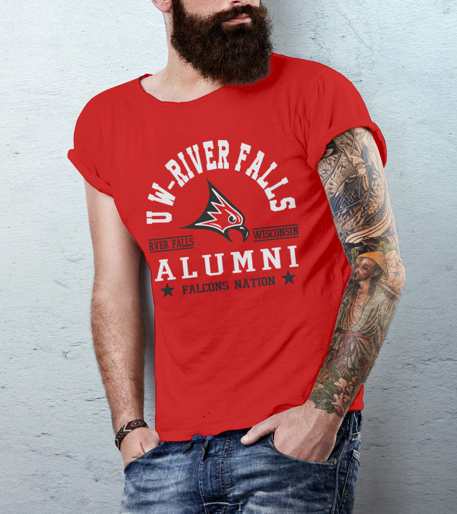UW River Falls Wisconsin Alumni Falcons Nation T-Shirt