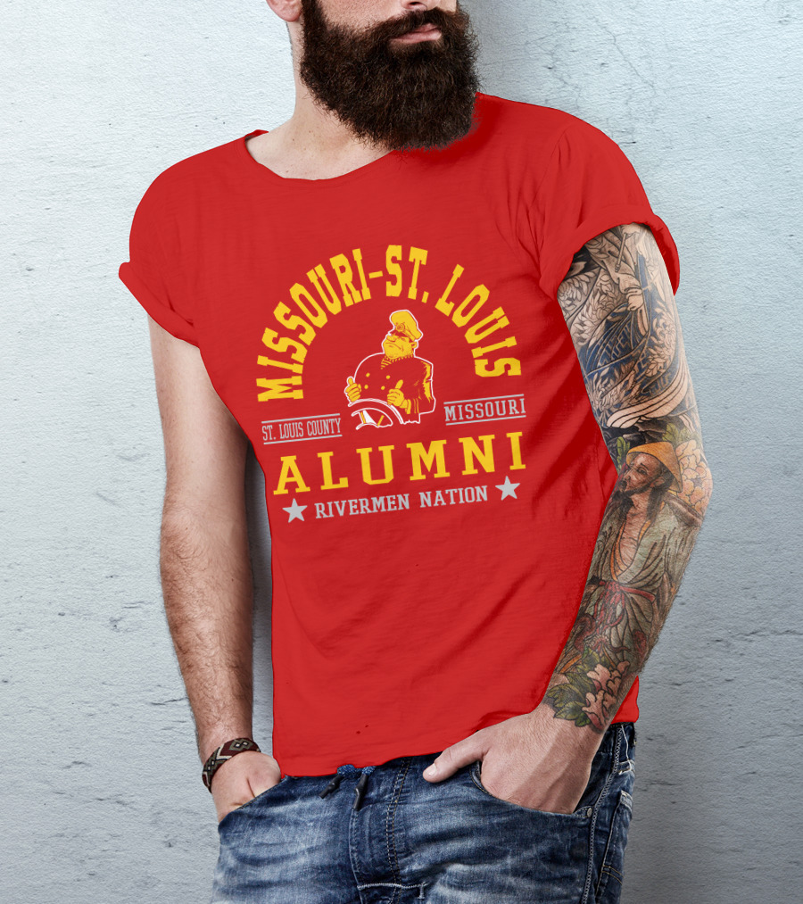 Missouri-St. Louis Alumni Rivermen Nation St. Louis County T-Shirt