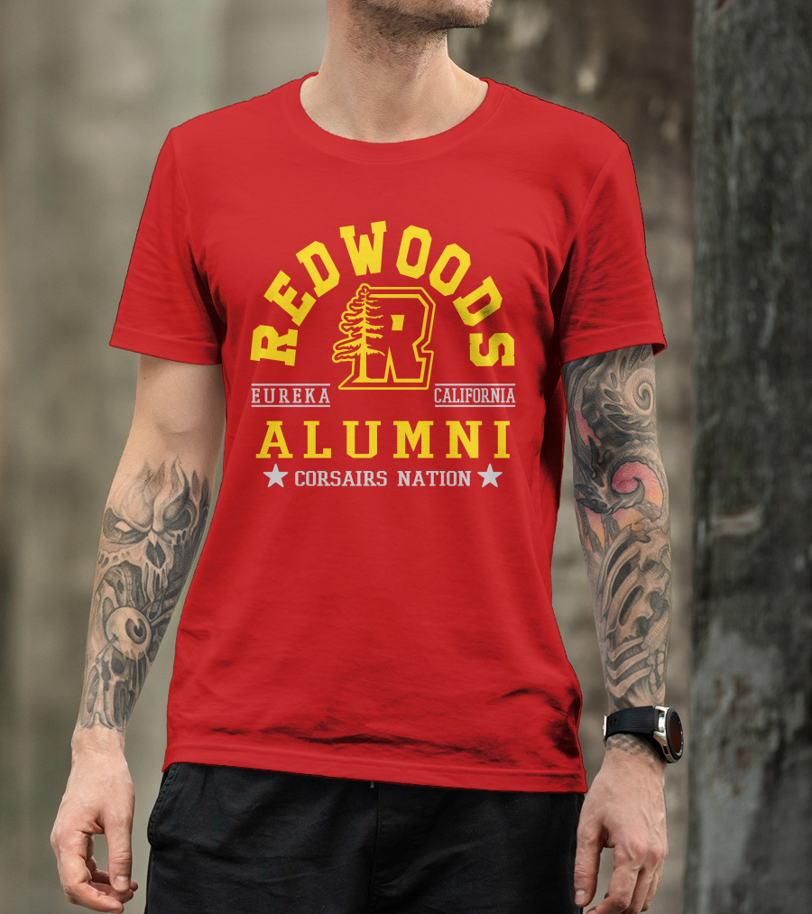 Redwoods Alumni Eureka California Corsairs Nation T-Shirt