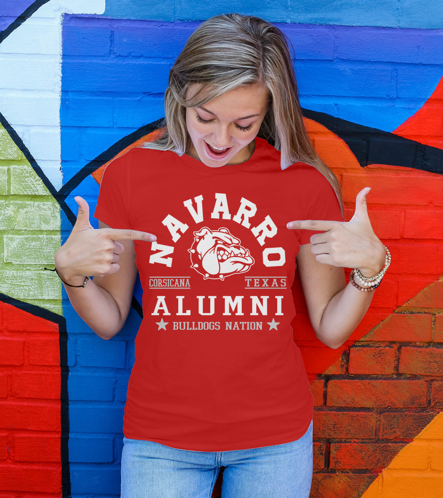Navarro Corsicana Texas Alumni Bulldogs Nation T-Shirt