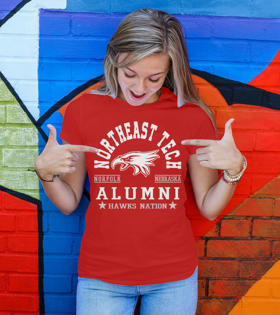 Northeast Tech Norfolk Nebraska Alumni Hawks Nation T-Shirt