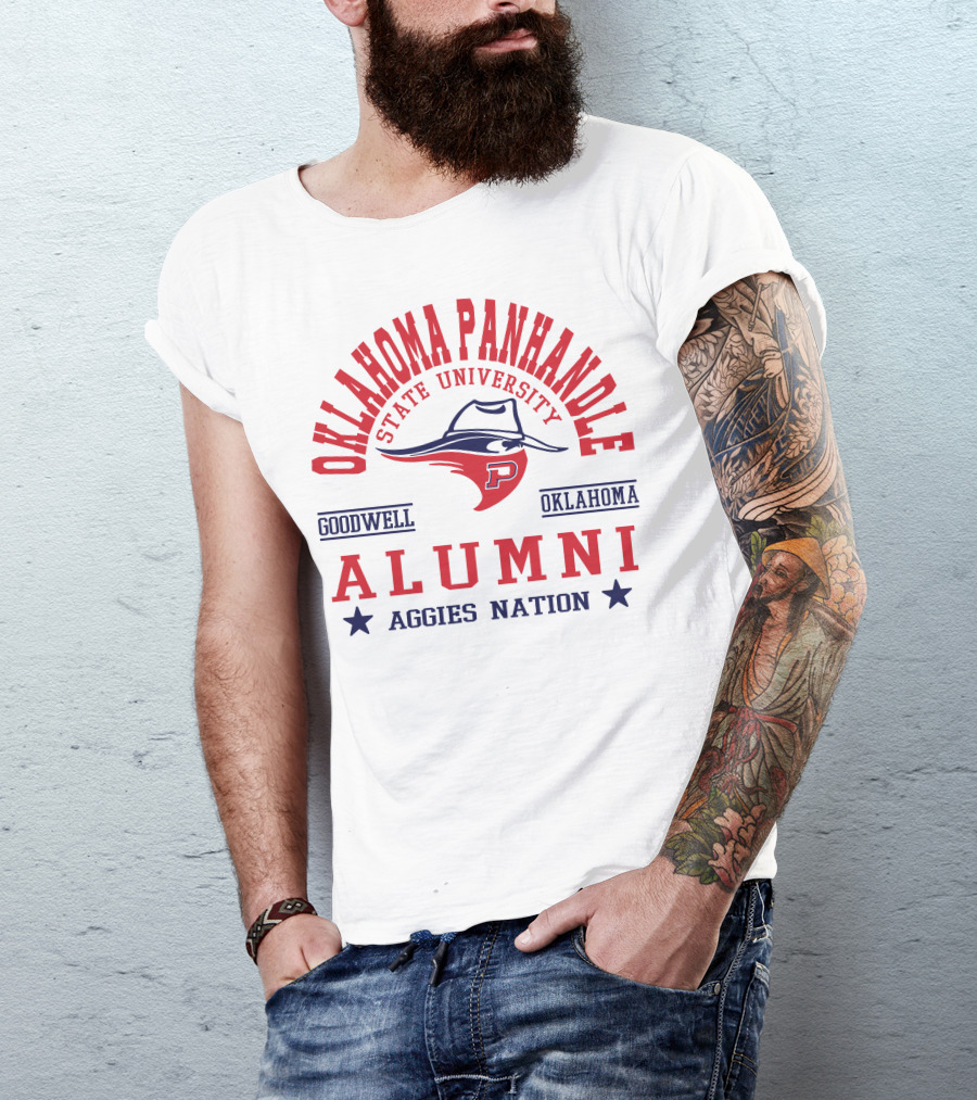 Oklahoma Panhandle State University Alumni Aggies Nation Goodwell Oklahoma T-Shirt