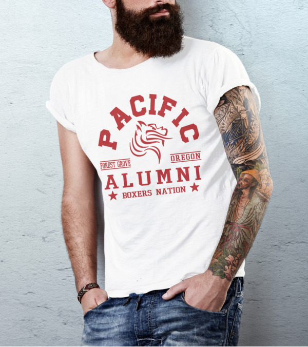 Pacific University Forest Grove Oregon Alumni Boxers Nation T-Shirt