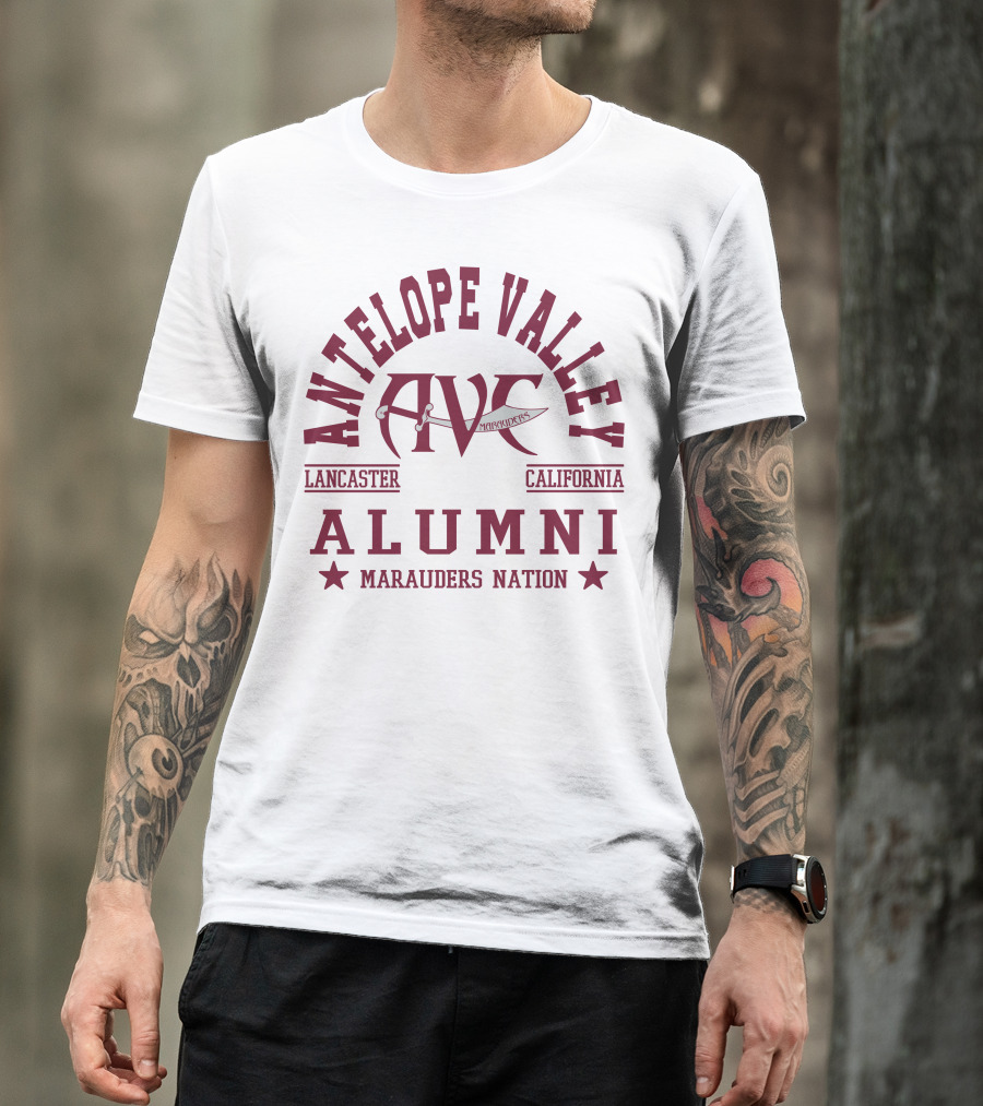 Antelope Valley Alumni AVC Marauders Nation Lancaster California T-Shirt