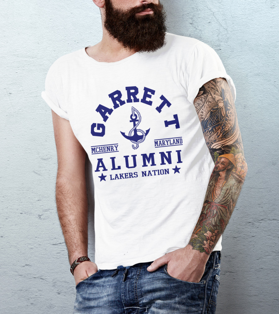 Garrett Alumni McHenry Maryland Lakers Nation T-Shirt