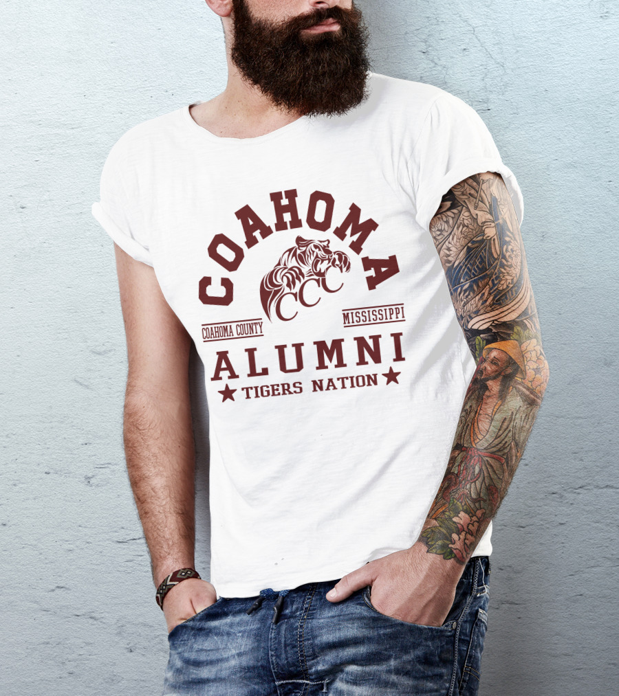 Coahoma County Mississippi Alumni Tigers Nation CCC T-Shirt