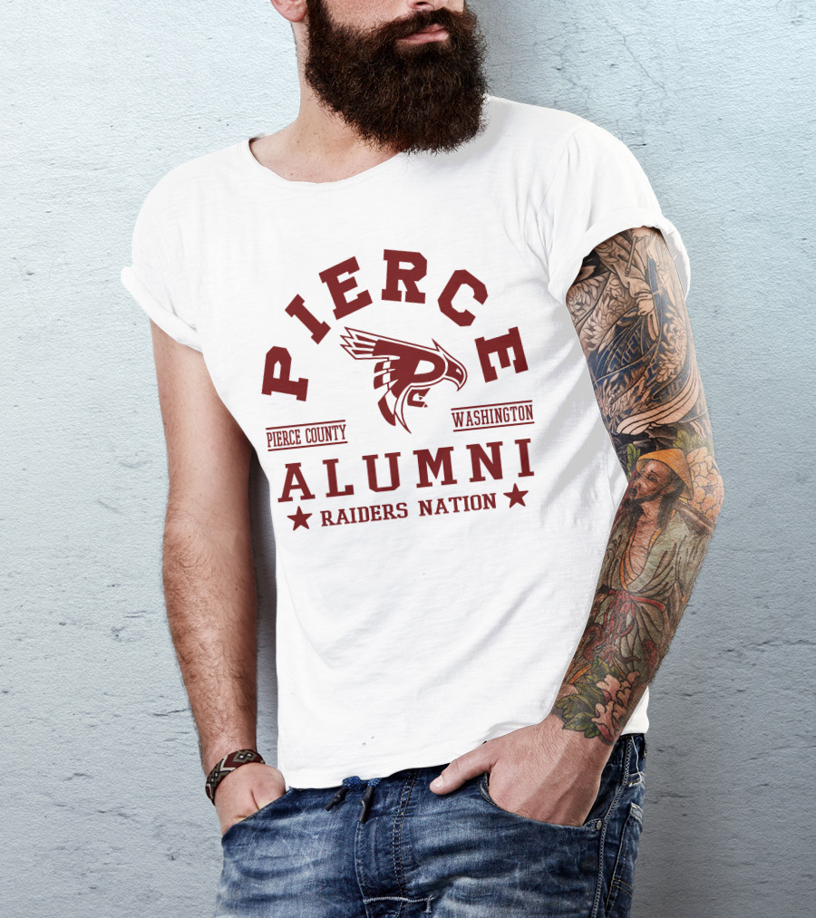 Pierce County Washington Alumni Raiders Nation T-Shirt