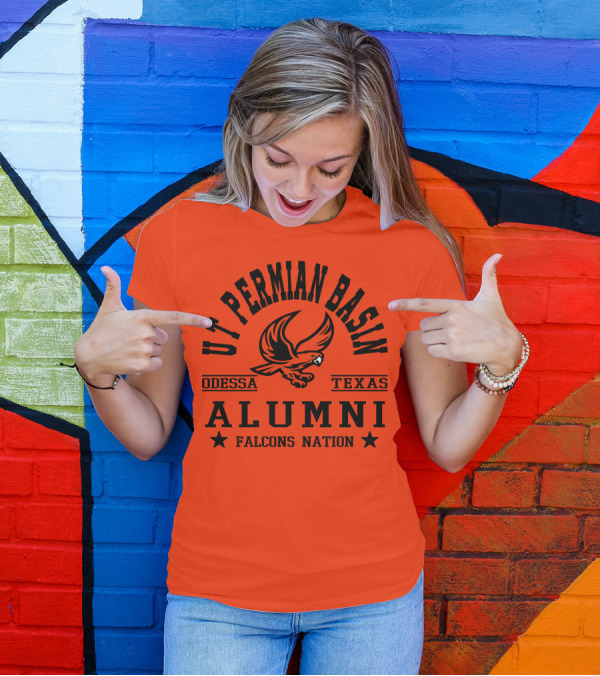 UT Permian Basin Alumni Falcons Nation Odessa Texas T-Shirt