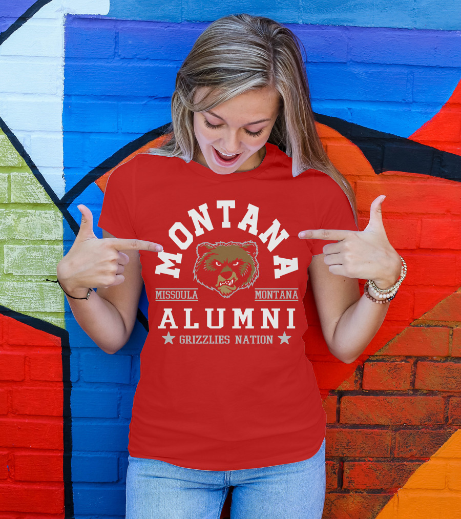Montana Alumni Missoula Grizzlies Nation Bear T-Shirt