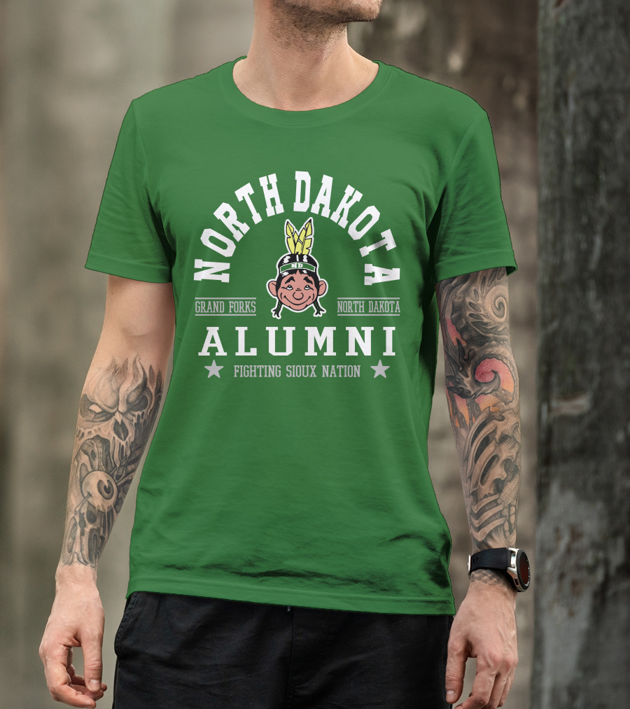 North Dakota Alumni Fighting Sioux Nation Grand Forks T-Shirt