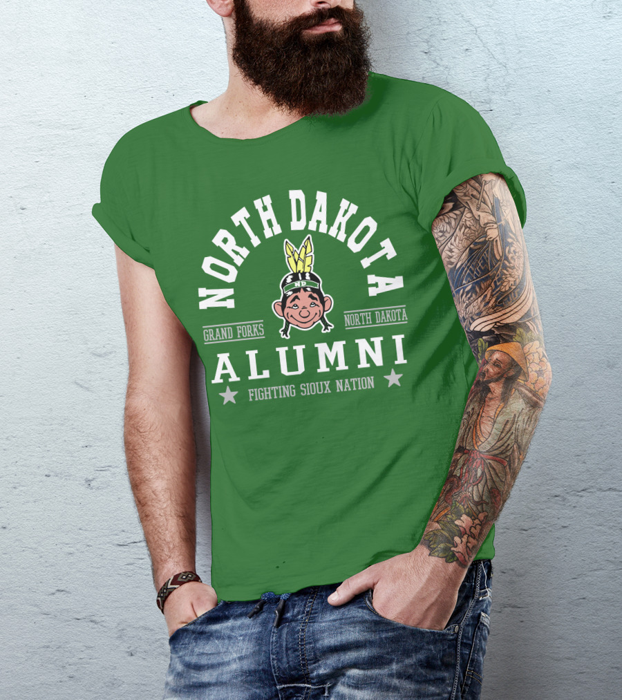 North Dakota Alumni Fighting Sioux Nation Grand Forks T-Shirt
