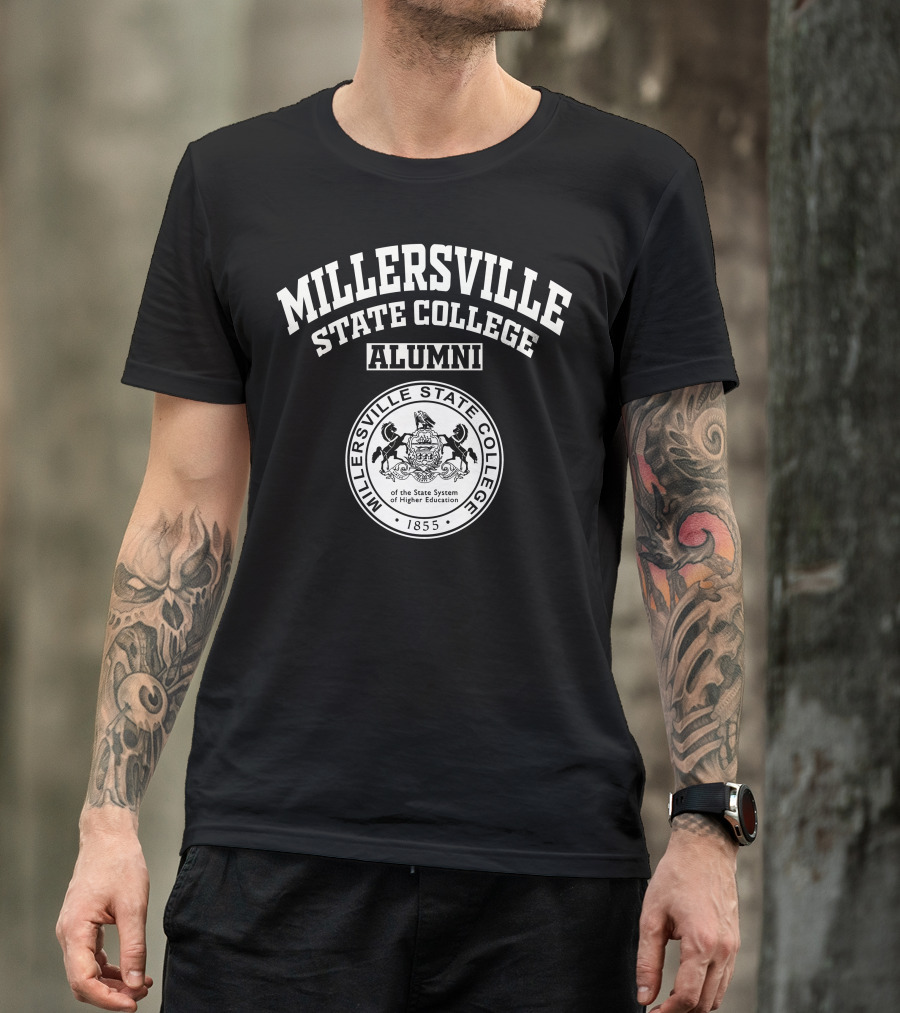 Millersville State College Alumni Seal 1855 Pennsylvania State System Of Higher Education T-Shirt