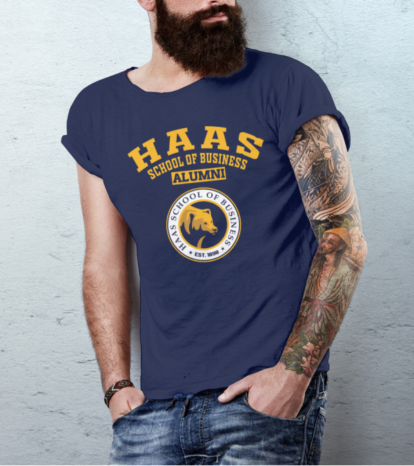 Haas School Of Business Alumni Est. 1898 Bear Emblem T-Shirt