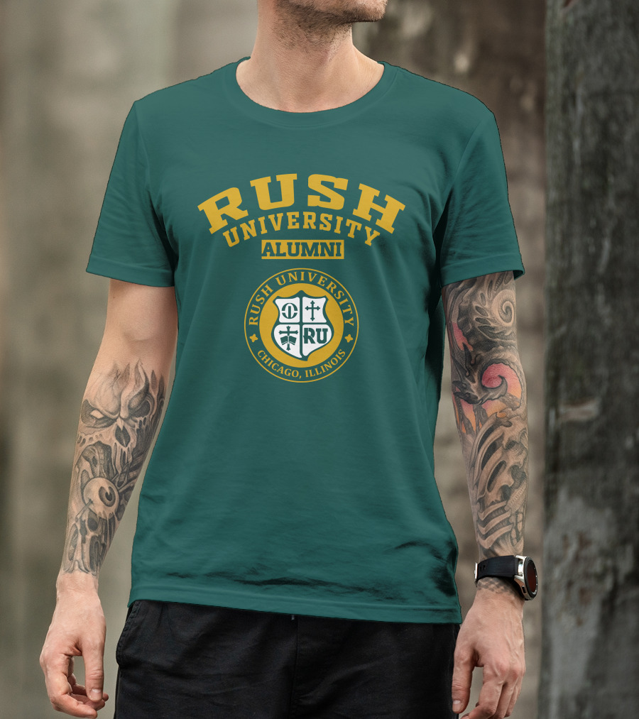 RUSH University Alumni Chicago Illinois Crest T-Shirt