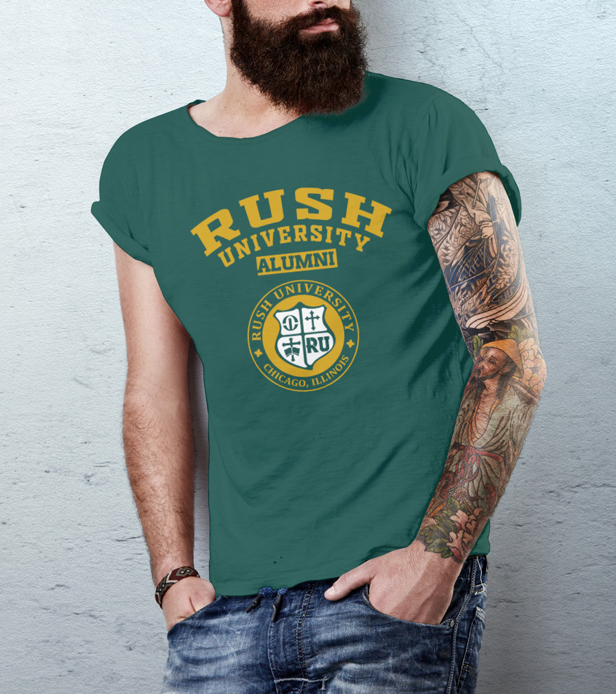 RUSH University Alumni Chicago Illinois Crest T-Shirt