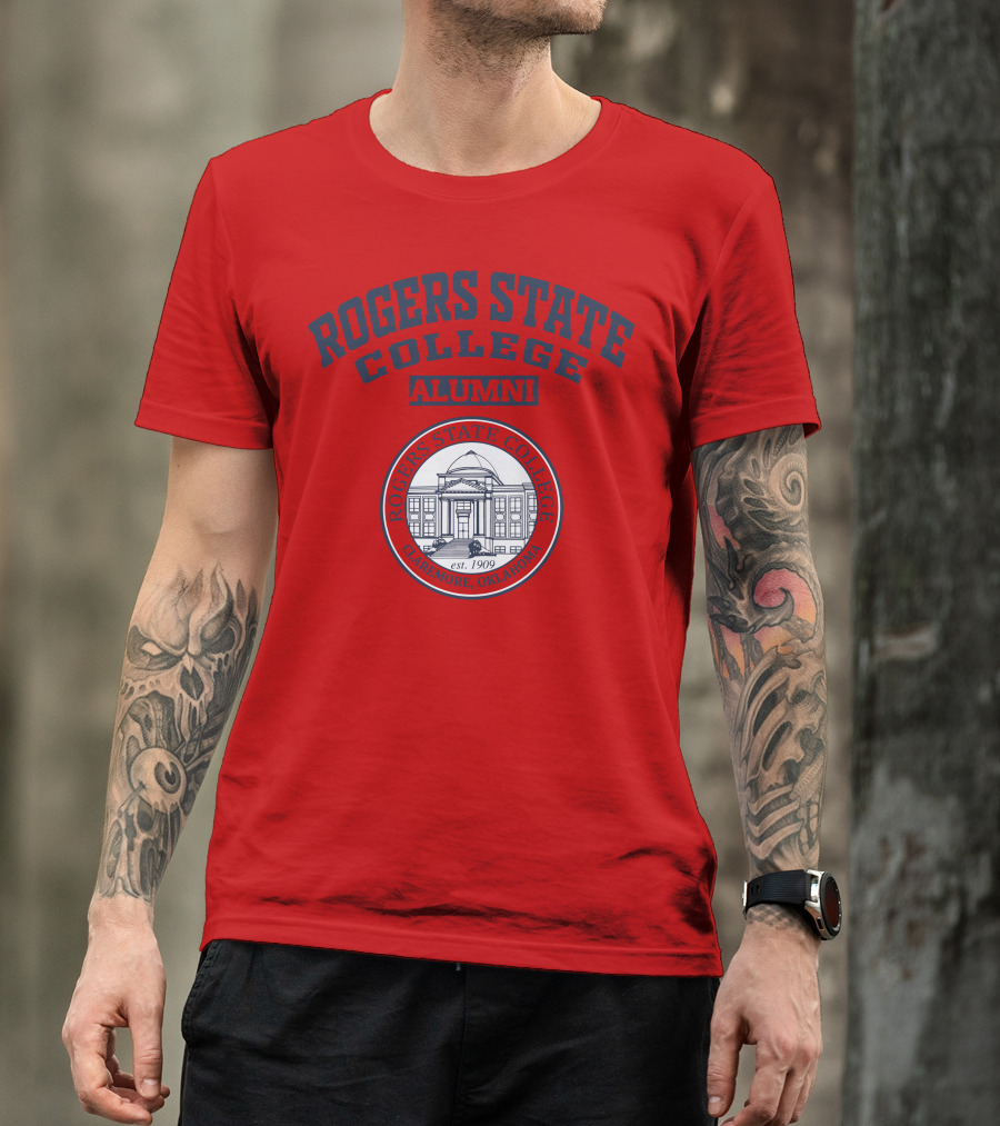 ROGERS STATE COLLEGE ALUMNI CLAREMORE OKLAHOMA EST 1909 T-Shirt