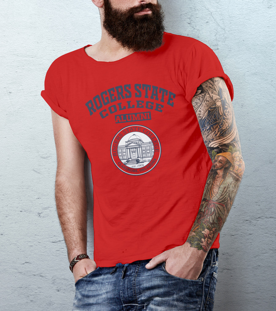 ROGERS STATE COLLEGE ALUMNI CLAREMORE OKLAHOMA EST 1909 T-Shirt