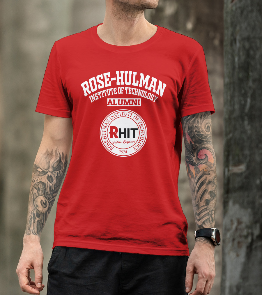 ROSE-HULMAN INSTITUTE OF TECHNOLOGY ALUMNI RHIT FIGHTIN' ENGINEERS 1974 T-Shirt