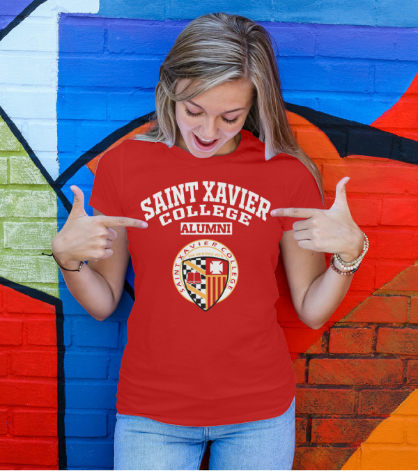 Saint Xavier College Alumni Crest Via Veritas Vita T-Shirt