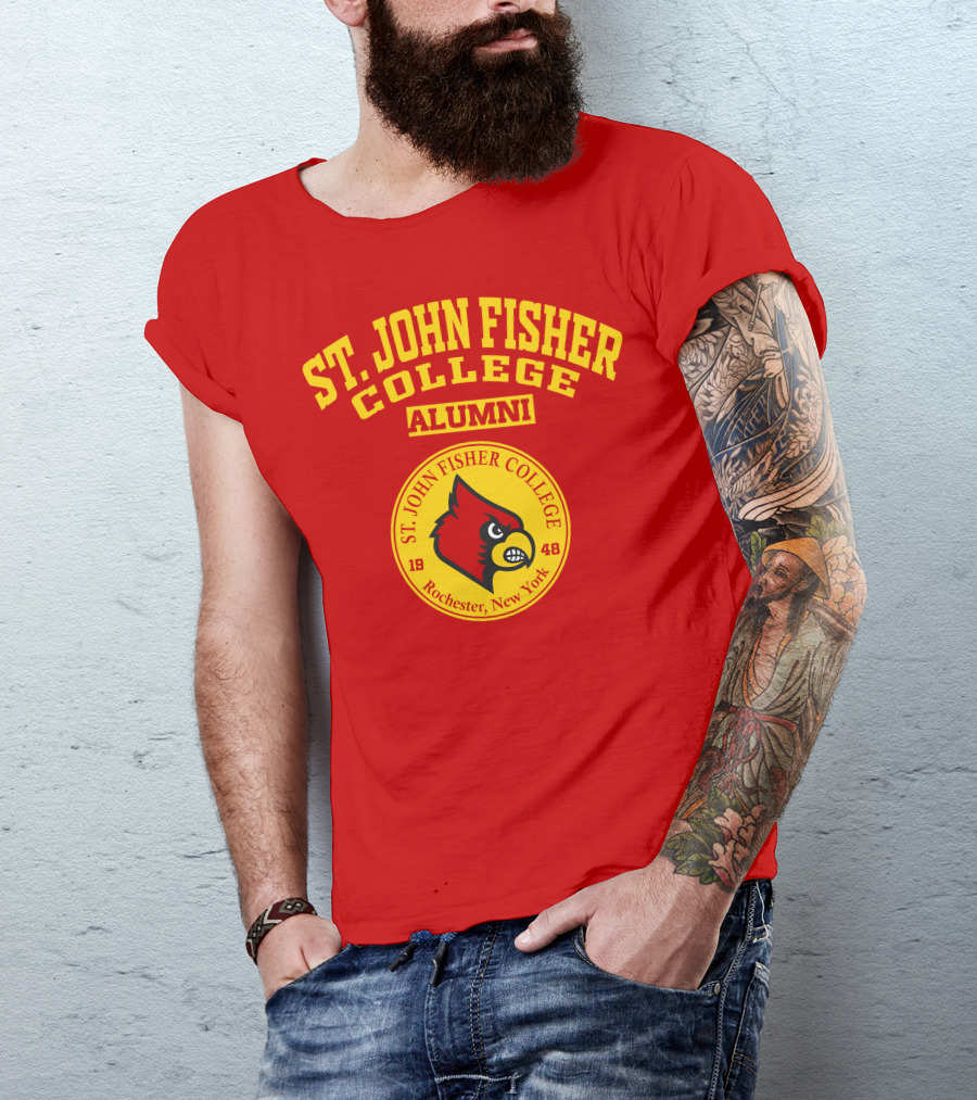 St. John Fisher College Alumni Cardinal Logo Rochester New York 1948 T-Shirt
