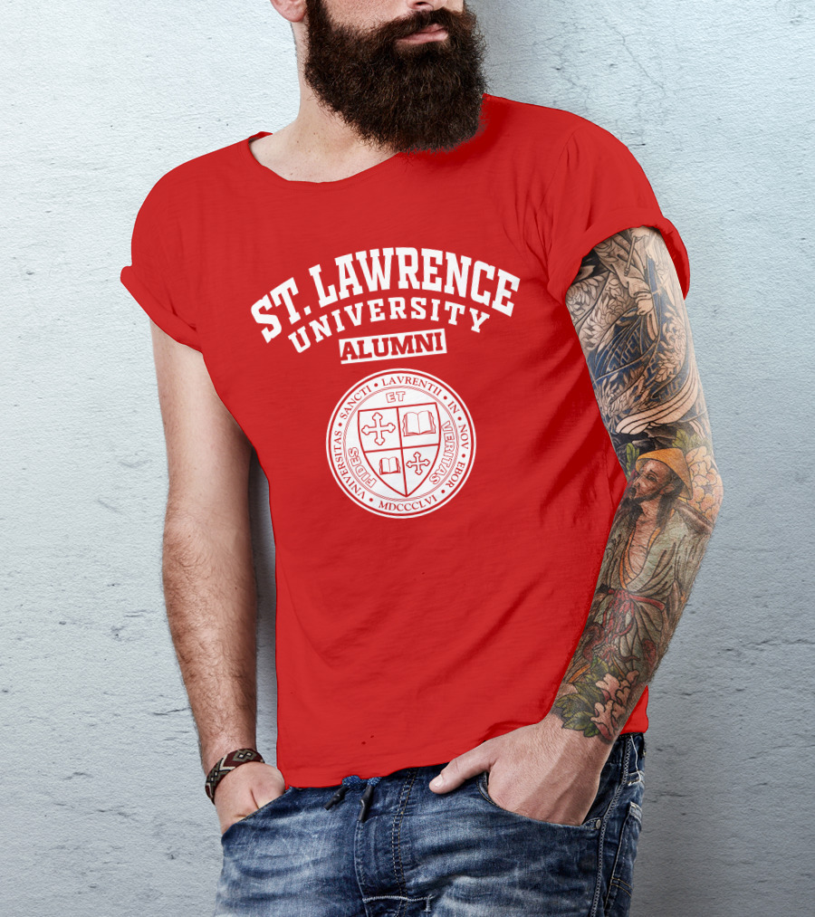 St. Lawrence University Alumni Seal Universitas Sancti Laurentii In Novo Eborio Fides Et Veritas MDCCCLVI T-Shirt