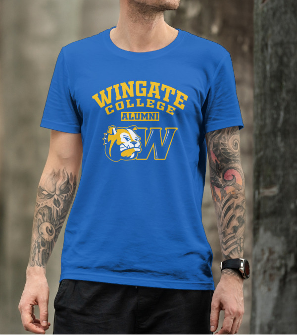 Wingate College Alumni Bulldog Mascot W T-Shirt